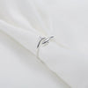 Sterling Silver Dolphin Adjustable Open Ring For Women Simple Cute Animal Design With Electroplated Finish