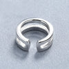 925 Sterling Silver Double Layer Twist Ear Cuff Geometric Electroplated Clip On Earring For Women Minimalist Ear Jewelry