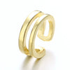 925 Sterling Silver Double Layer Twist Ear Cuff Geometric Electroplated Clip On Earring For Women Minimalist Ear Jewelry