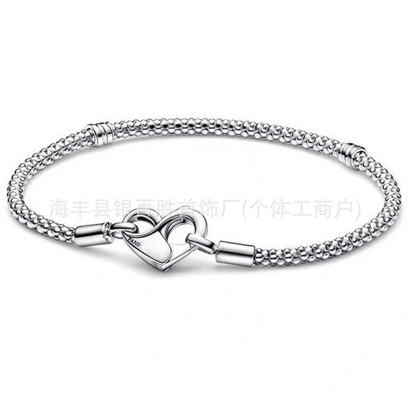 Sterling Silver Dragon Pattern Round Bead Bracelet With Classic Animal Motif And Fine Craftsmanship Unisex Jewelry Gift