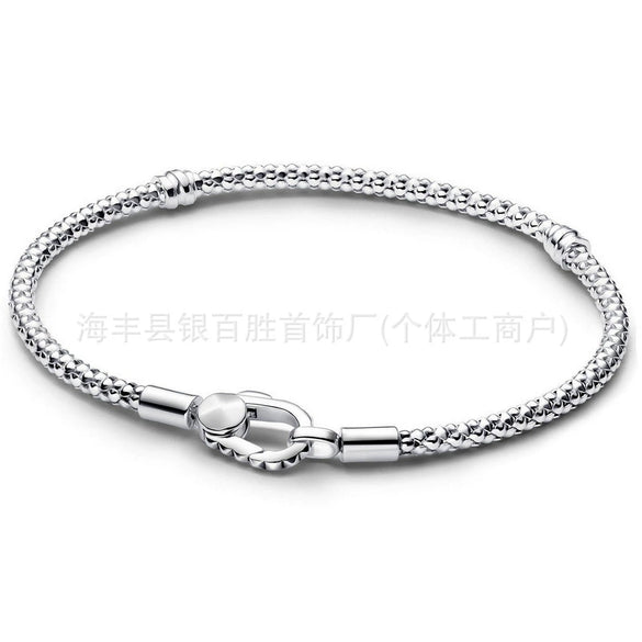 Sterling Silver Dragon Pattern Round Bead Bracelet With Classic Animal Motif And Fine Craftsmanship Unisex Jewelry Gift