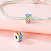 925 Sterling Silver Dripping Oil Style Diy Jewelry Bracelet Necklace Accessories Charm Bead