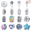925 Sterling Silver Dripping Oil Style Diy Jewelry Bracelet Necklace Accessories Charm Bead