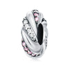 925 Sterling Silver Dripping Oil Style Diy Jewelry Bracelet Necklace Accessories Charm Bead