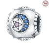 925 Sterling Silver Dripping Oil Style Diy Jewelry Bracelet Necklace Accessories Charm Bead