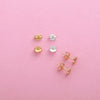 Sterling Silver 925 Ear Cap Ear Plug Ear Buckle Earrings Accessories 14K Gold Electroplated