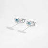 Sterling Silver 925 Earrings Electroplated Platinum 18K Gold Devil's Eye Minimalist Women's Ear Accessories