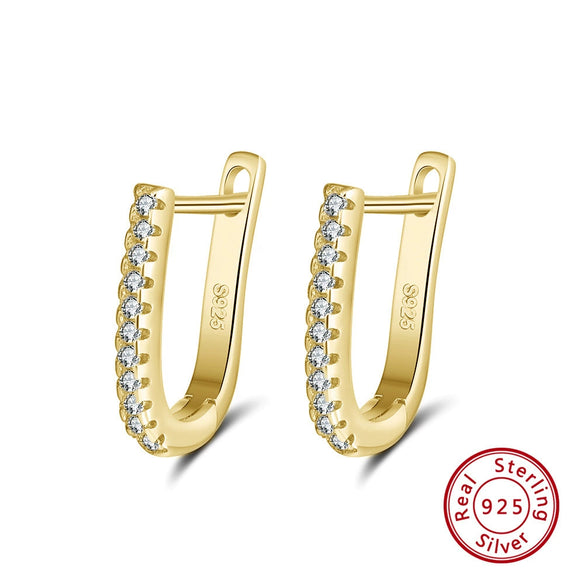 Sterling Silver 925 Earrings Goldplated Rose Gold Rhodium Electroplated Geometric Style Jewelry Batch