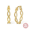 Sterling Silver 925 Earrings Goldplated Rose Gold Rhodium Electroplated Geometric Style Jewelry Batch