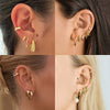Sterling Silver 925 Earrings Goldplated Rose Gold Rhodium Electroplated Geometric Style Jewelry Batch