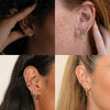 Sterling Silver 925 Earrings Goldplated Rose Gold Rhodium Electroplated Geometric Style Jewelry Batch