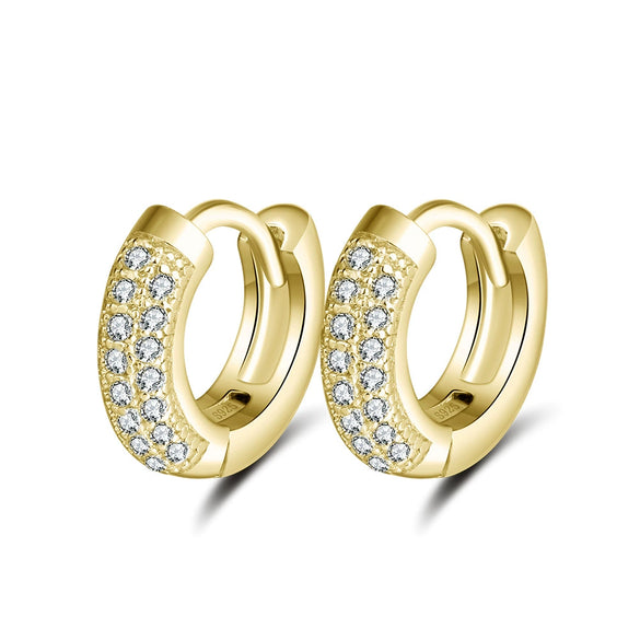 Sterling Silver 925 Earrings Goldplated Rose Gold Rhodium Electroplated Geometric Style Jewelry Batch