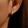 925 Sterling Silver Earrings With Natural Opal And Microencrusted Zircon Seiko Crafted