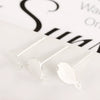 Sterling Silver Earrings With Pendant 18K Gold Plated Diy Silver Accessories