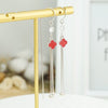 Sterling Silver Elegant Long Tassel Ear Line Earrings With Star Pattern For Women Slimming Style