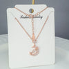 925 Sterling Silver Elegant Star Pendant Necklace With O Chain Electroplated Natural Style Clavicle Chain For Women