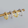 925 Sterling Silver Flower Pattern Fashion Exquisite Single Earrings With Leaves And Plain Ring Ear Buckle Seiko Crafted
