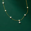 Sterling Silver Flower Pendant Necklace