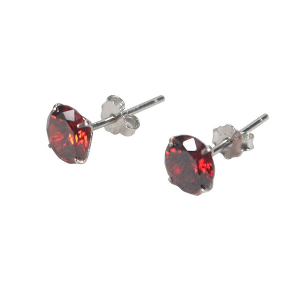 Sterling Silver Four Claw Diamond Zircon Stud Earrings With Geometric Design Sweet Jewelry For Women And Men Wholesale
