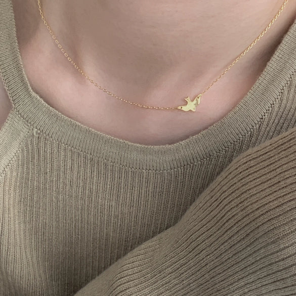 Sterling Silver Free Bird Choker Necklace