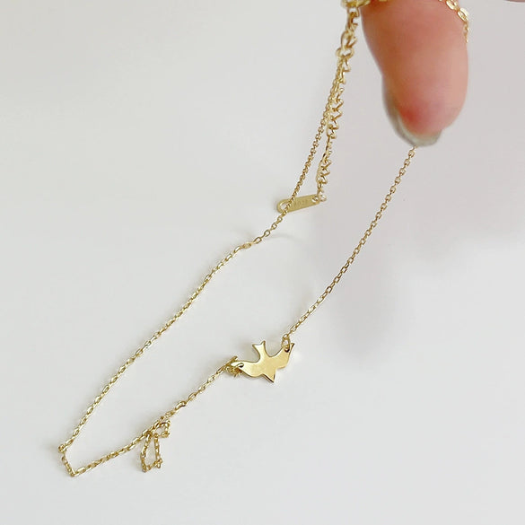 Sterling Silver Free Bird Choker Necklace