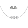 Sterling Silver Geometric Clavicle Chain Necklace For Women With Electroplating