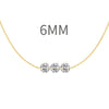 Sterling Silver Geometric Clavicle Chain Necklace For Women With Electroplating