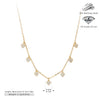 Sterling Silver Geometric Cross Chain Necklace For Women With Electroplating