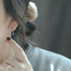 Sterling Silver Geometric Diamond Drill Earrings For Women Elegant Design