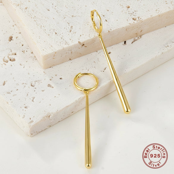 225 Sterling Silver Geometric Earrings Electroplated