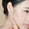 Sterling Silver Geometric Earrings Electroplated