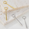 225 Sterling Silver Geometric Earrings Electroplated