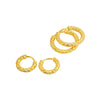 Sterling Silver Geometric Electroplated Women's Earrings