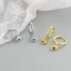 925 Sterling Silver Geometric Evil Eye Earrings For Women With Electroplated Fashion Design