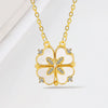 925 Sterling Silver Geometric Heart Pendant Clavicle Necklace With White Mother Of Pearl Electroplated Cross Chain