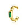 Sterling Silver Geometric Inlaid Zircon Ear Clip For Women