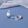 925 Sterling Silver Geometric Large Hoop Earrings For Women Elegant Fashion Electroplated Statement Ear Rings