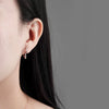 925 Sterling Silver Geometric Lightning Irregular Hoop Earrings Electroplated Minimalist Statement Ear Buckles