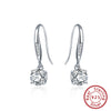 925 Sterling Silver Geometric Long Pendant Earrings With Heart Shape Flower Cartoon Characters Wave Star Shape Animal Zodiac Letters Numbers Text Patterns