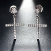 925 Sterling Silver Geometric Long Pendant Earrings With Heart Shape Flower Cartoon Characters Wave Star Shape Animal Zodiac Letters Numbers Text Patterns
