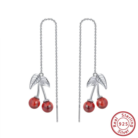 925 Sterling Silver Geometric Long Pendant Earrings With Heart Shape Flower Cartoon Characters Wave Star Shape Animal Zodiac Letters Numbers Text Patterns