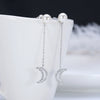925 Sterling Silver Geometric Long Pendant Earrings With Heart Shape Flower Cartoon Characters Wave Star Shape Animal Zodiac Letters Numbers Text Patterns