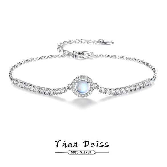 Sterling Silver Geometric Micropaved Zircon Electroplated Women's Bracelet