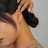 925 Sterling Silver Geometric Pattern Electroplated Earrings