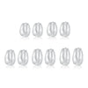 925 Sterling Silver Geometric Plain Hoop Earrings With Electroplating Design