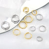 925 Sterling Silver Geometric Polygon Ear Clips For Women Minimal Elegant Electroplated Ear Buckle