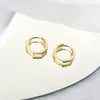 925 Sterling Silver Geometric Polygon Ear Clips For Women Minimal Elegant Electroplated Ear Buckle