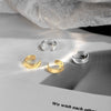 Sterling Silver Geometric Rhomboid Clipon Earrings With Electroplated Finish Minimalist Allmatch Design For Women