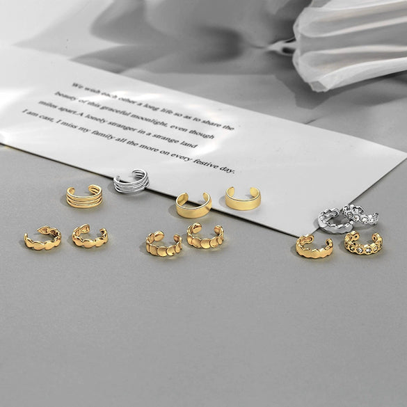 Sterling Silver Geometric Rhomboid Clipon Earrings With Electroplated Finish Minimalist Allmatch Design For Women