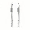 925 Sterling Silver Geometric Round Bead Abacus Long Tassel Threader Earrings Elegant Light Luxury Style